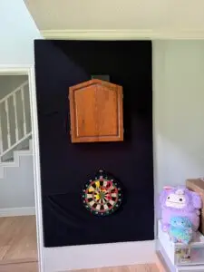 Dartboard Wall Protector Installation in Rockwall — children's dartboard installation